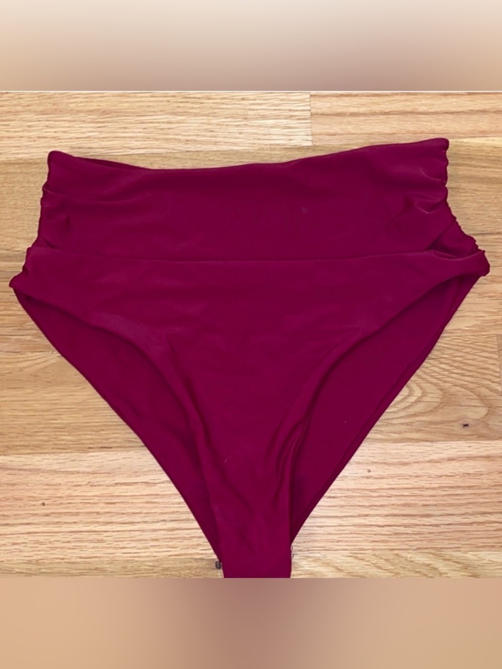 Maroon Bikini Bottom size 6 NWOT